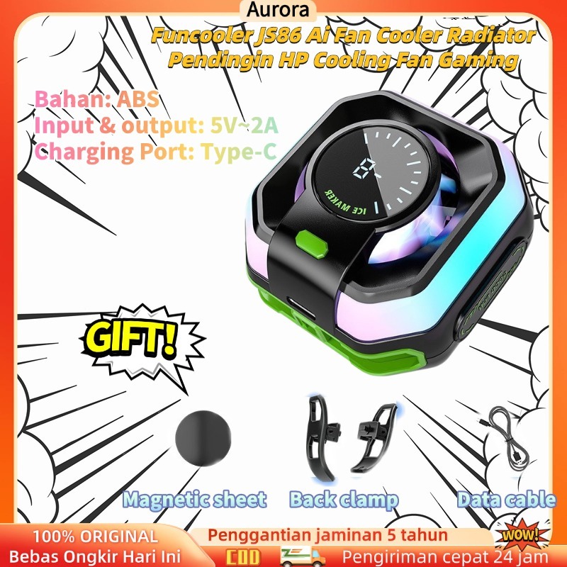 Funcooler JS86 Ai Fan Cooler Radiator Pendingin HP Cooling Fan Gaming
