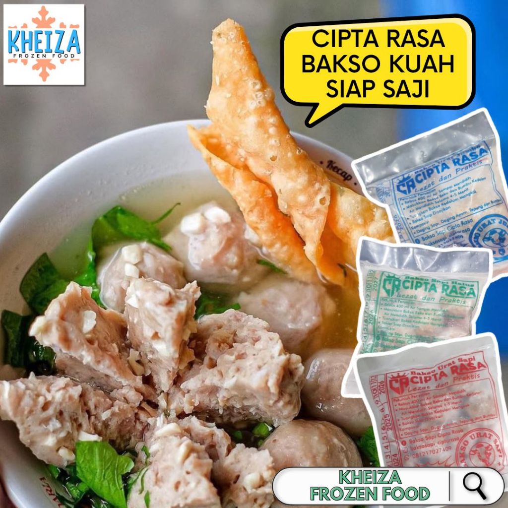 CIPTA RASA BAKSO SAPI Urat Kuah + Bumbu Siap Saji - Kheiza Frozen