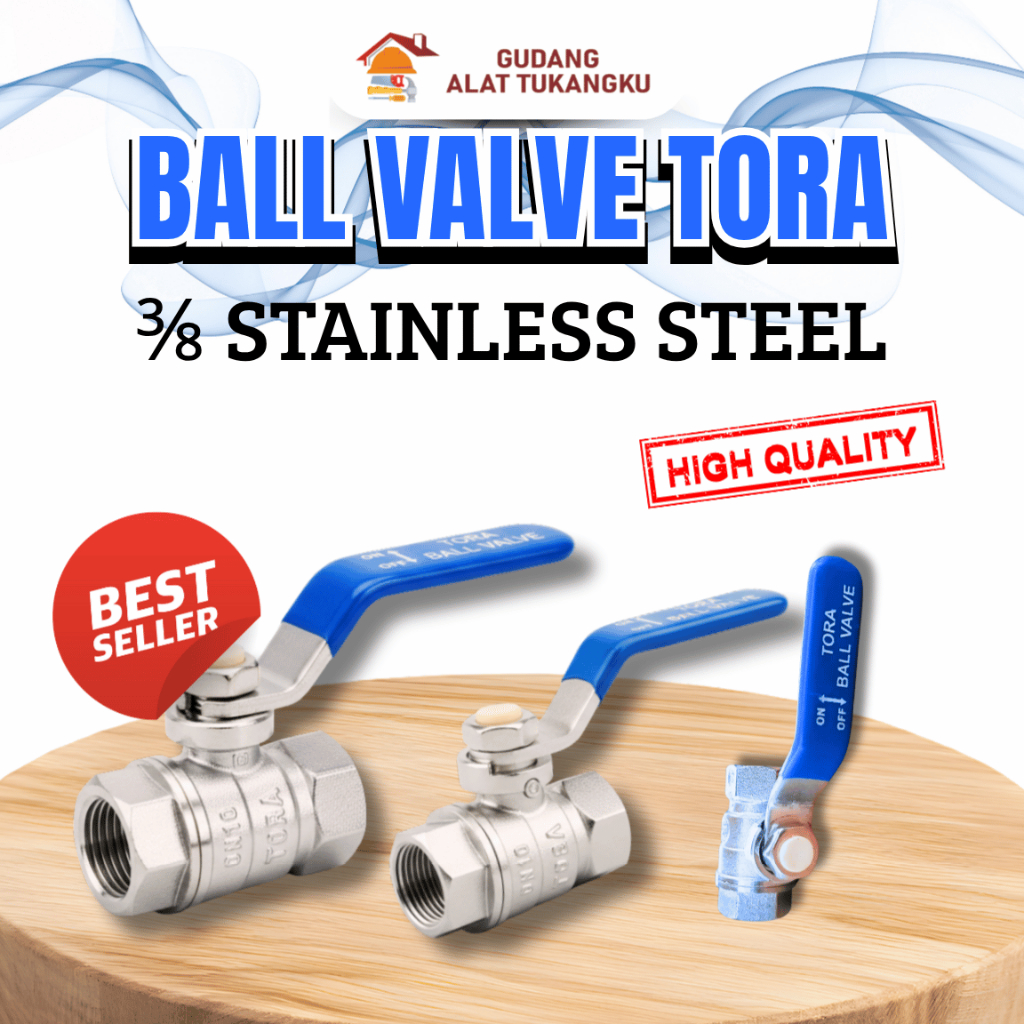 BALL VALVE PVC POLOS GG STAINLESS GRT 1/2