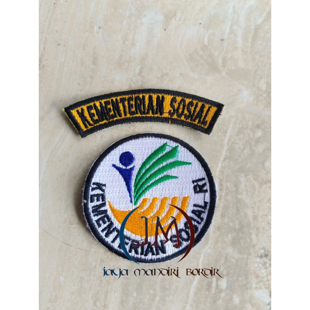 SET LOGO KEMENSOS RI BORDIR || LOGO KEMENTRIAN SOSIAL BORDIR || LOGO KEMENSOS BORDIR