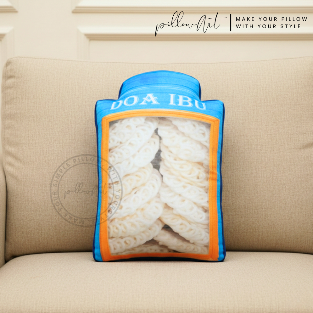 PillowArt Bantal Unik Bentuk Kaleng Kerupuk - Koleksi Lucu Aesthetic ART102