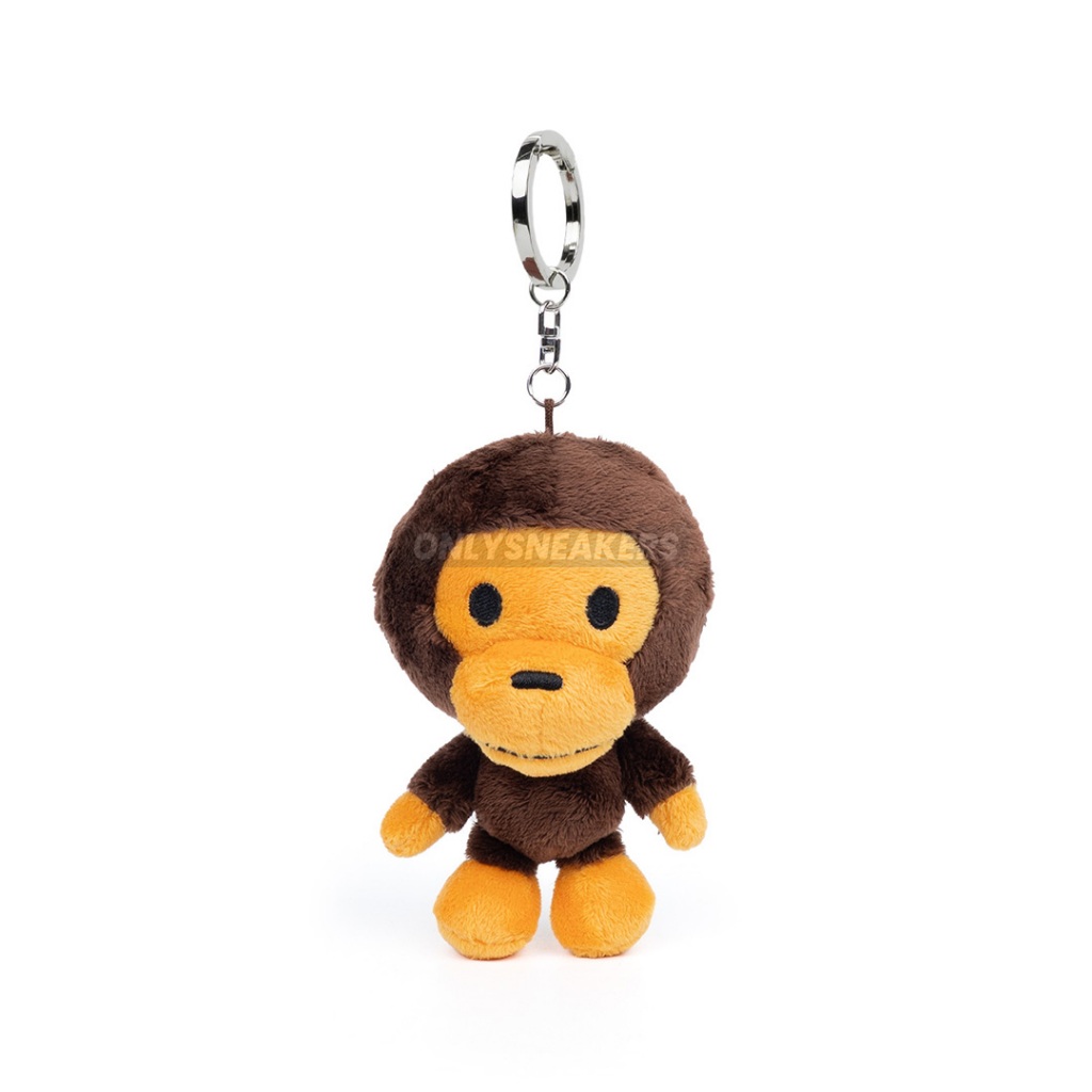 BAPE BABY MILO PLUSH DOLL KEYCHAIN BROWN