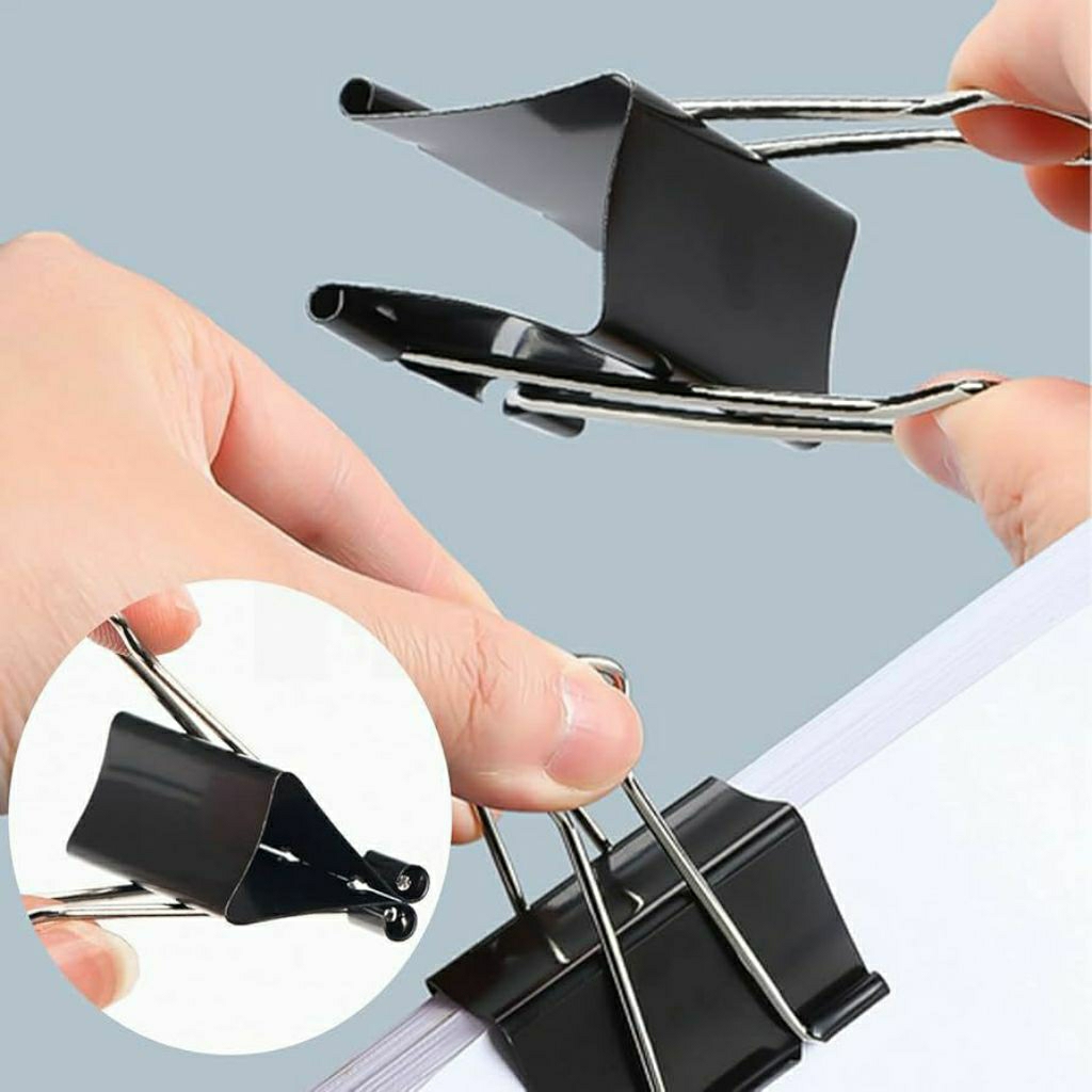 Binder Clip Size Besar (1PCS) 200, 260, 280, 300, / Binder Klip Penjepit Kertas JOYKO Harga Satuan