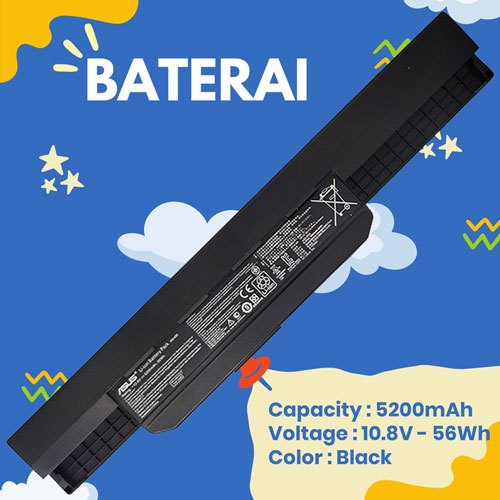 High Quality Baterai Laptop Asus A44H X44 X44C X44H X44L A32-K53 - Garansi