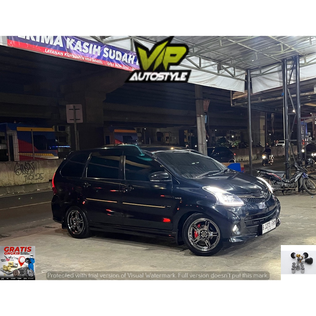 Modifikasi Avanza Pakai Velg Racing Black Chrome Ring 16 Type Hsr FE04 - Hsr Wheel Vip Autostyile