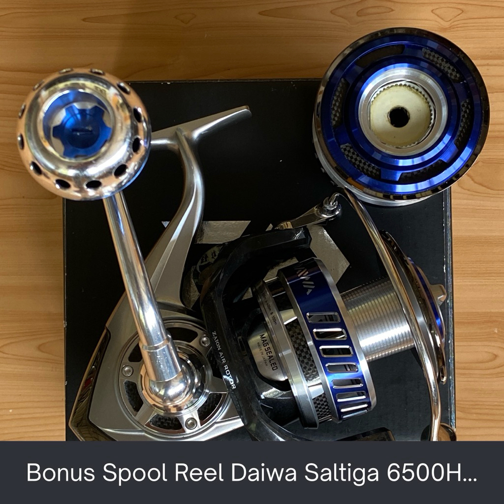 PESANAN BONUS SPOOL REEL SECOND BEKAS DAIWA SALTIGA 6500H ORIGINAL JAPAN SPINNING REEL KOLEKSI LANGK