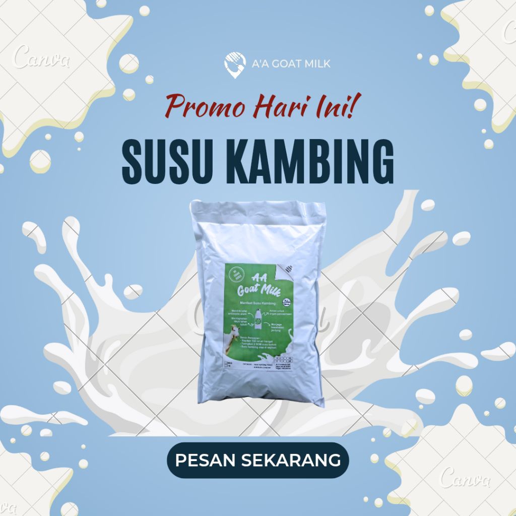 A'a goat milk / susu kambing etawa 1kg / susu kambing / goat milk / SUSU KAMBING / Etawa / Susu kamb
