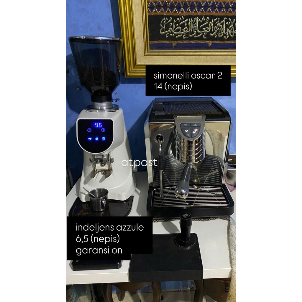 Paket Mesin Kopi Simonelli Oscar 2 & Grinder Indeljens Azzule