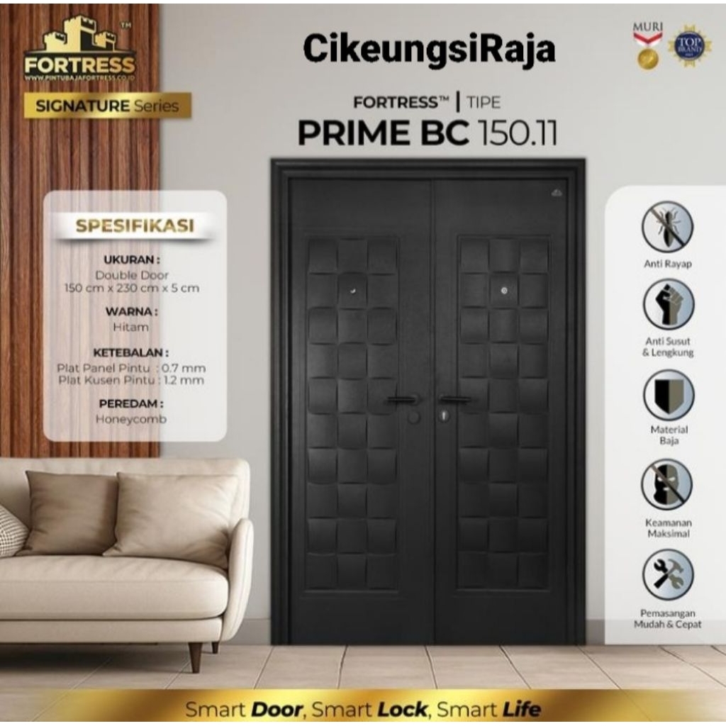 PINTU BAJA FORTRESS TYPE BLACK CARBON 150.11