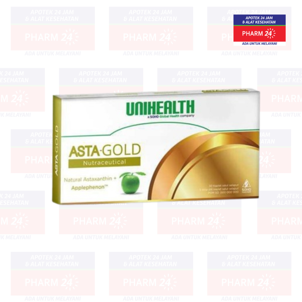 Unihealth Asta-Gold isi 30 Kapsul - Antioksidan