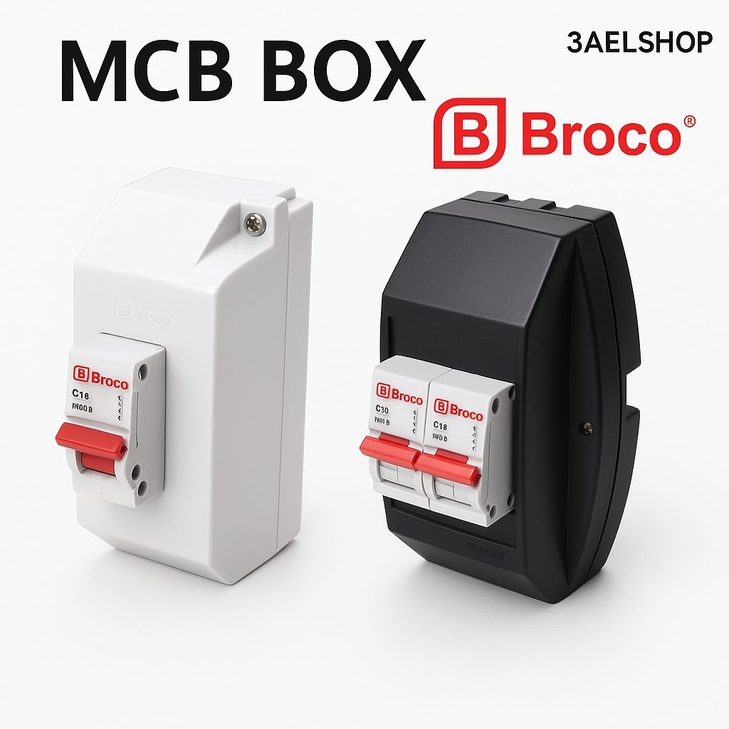 BROCO  BOX TEMPAT KOTAK DUDUKAN MCB LISTRIK  1-2 GROUP  OUTBOW TEMPEL 17101/17102 ORIGINAL