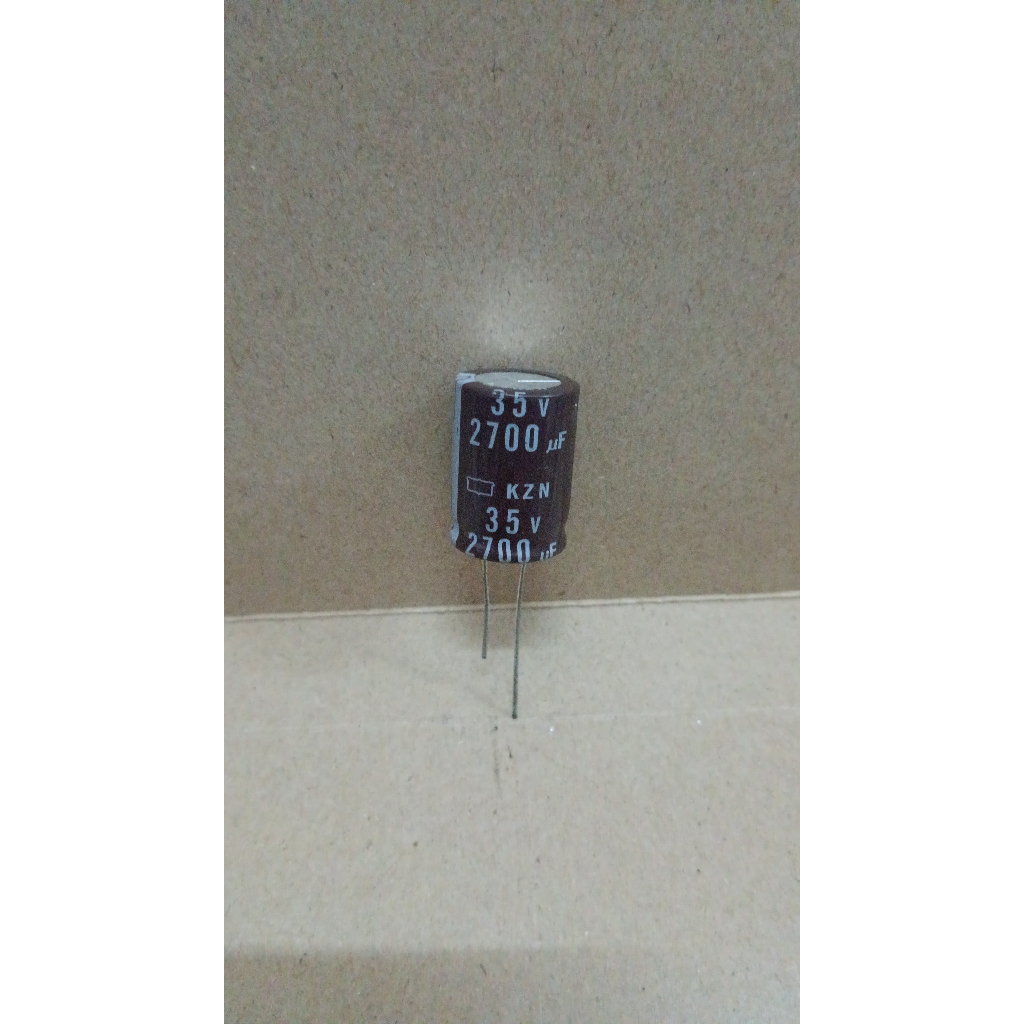 6239 kapasitor elco 2700uf 2700 uf 35v 35volt 35 volt nippon chemicon