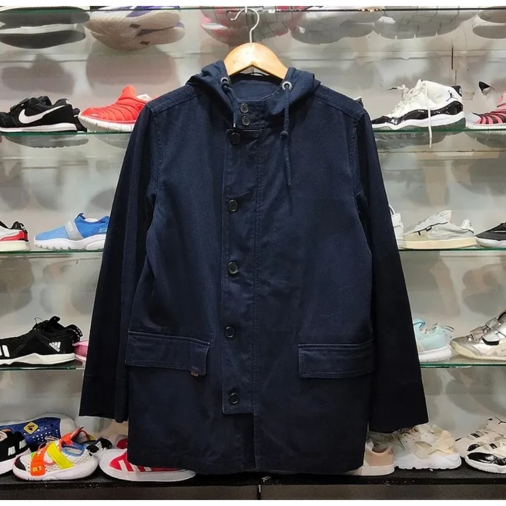 JAKET PARKA BIRU NAVY CAP BUAYA