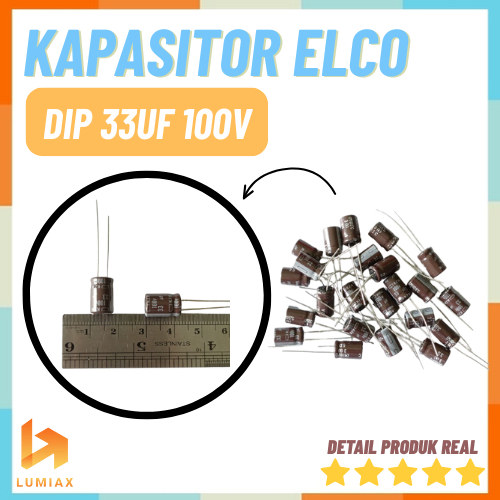 33uf 100v 33 uf 100v elco elko electrolytic capasitor kapasitor