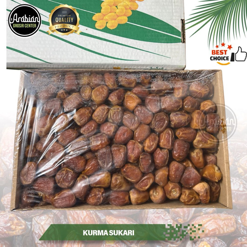 Kurma Sukari Al Qosim 3 KG Wrapping Super Istimewa / Korma Raja Sukkari Saudi