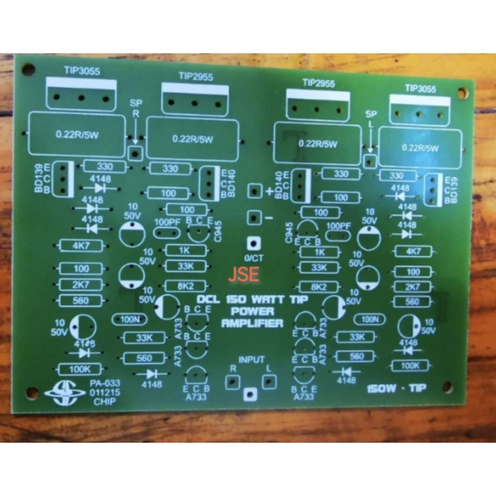 PCB AMPLI POWER OCL 150 WATT STEREO