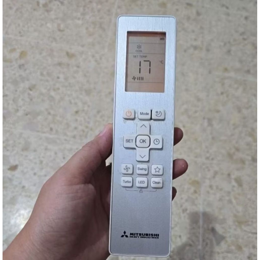 REMOT AC MITSUBISHI HEAVY ORIGINAL