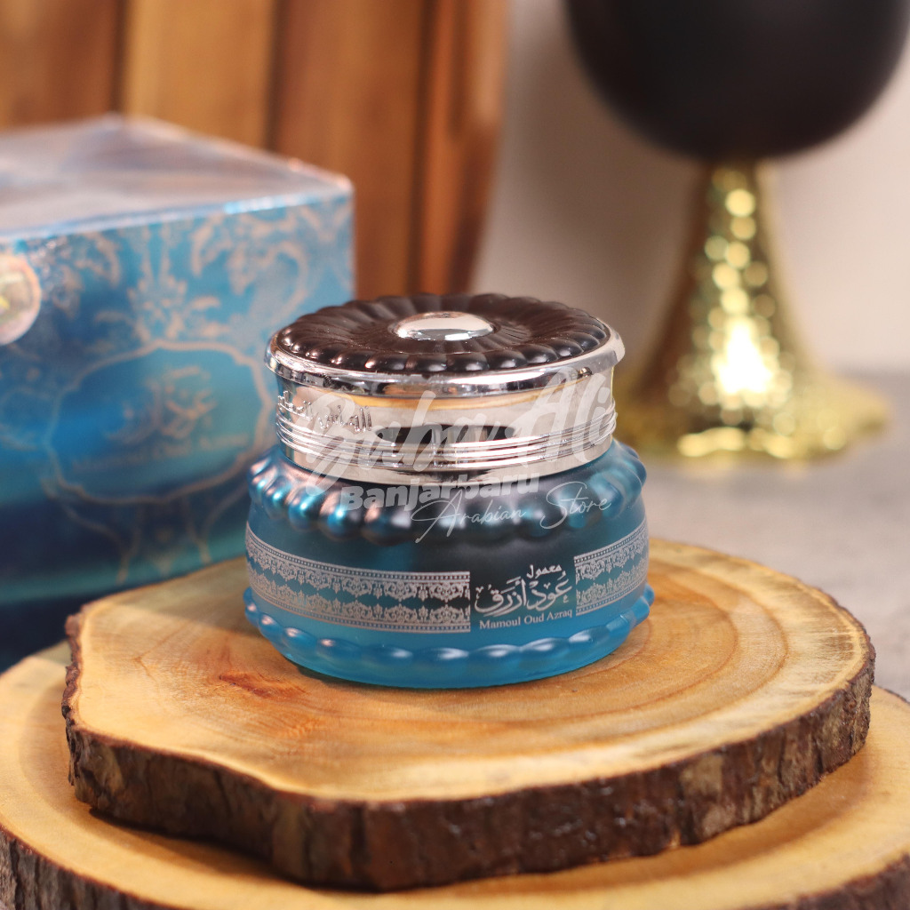 DUPA BAKHOUR MAMOUL OUD AZRAQ BY ALMAS | Bakhoor Arab Asli Import Premium Madinah Haramain Kayu Gaha