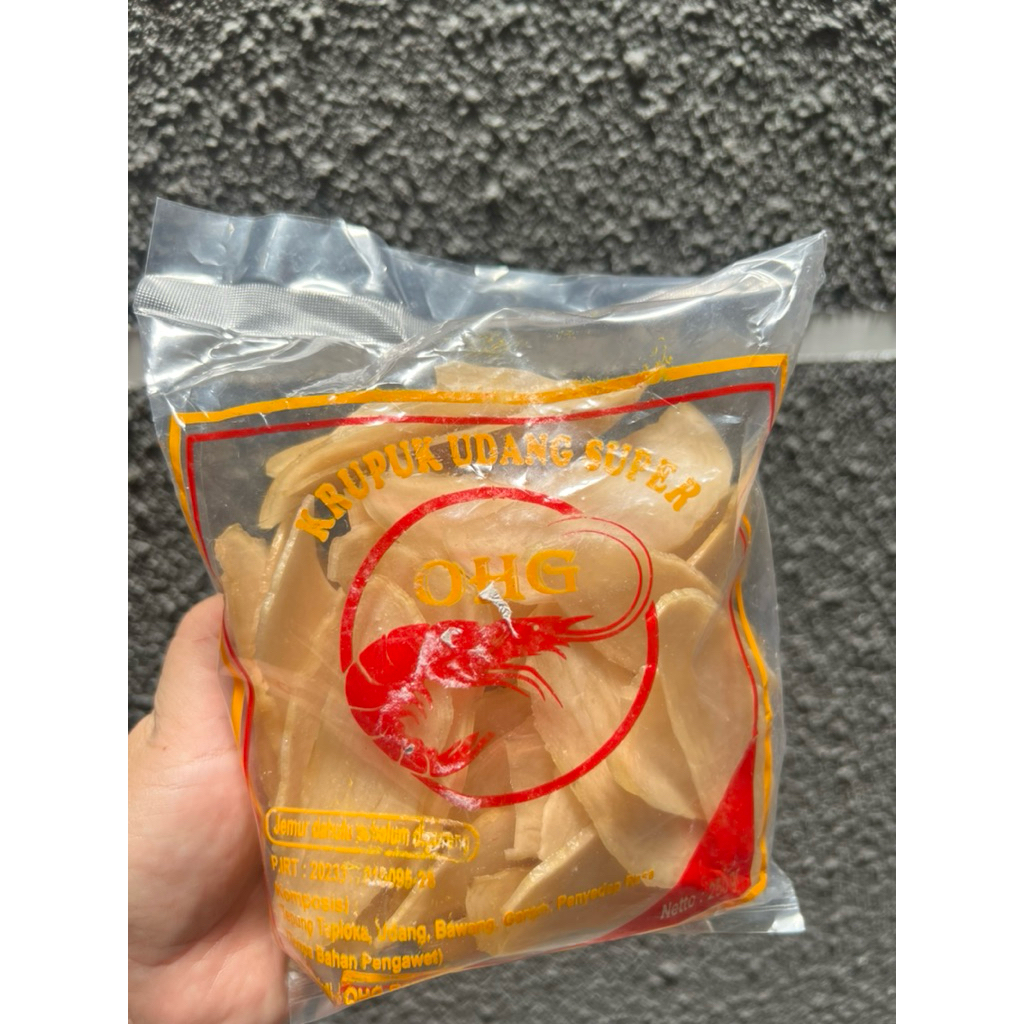 Krupuk Mentah Udang Kemasan 1/4 kg