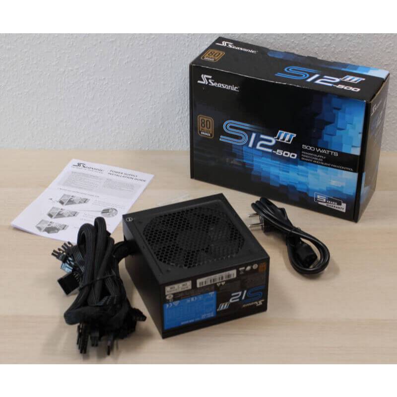 PSU POWER SUPPLY SEASONIC 500 WATT 80 PLUS BRONZE