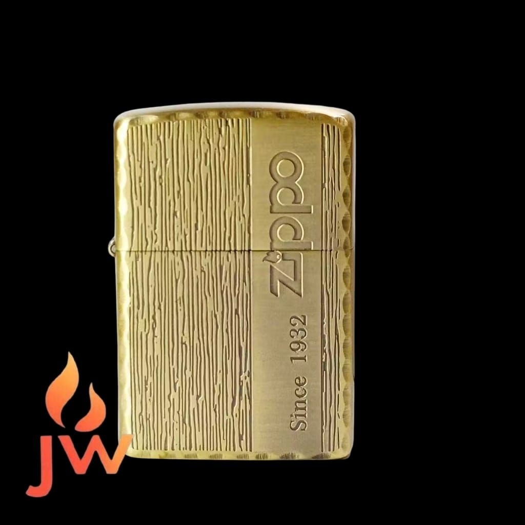 Korek Api Zippo Gold Logo Since 1932 Garis- Premium