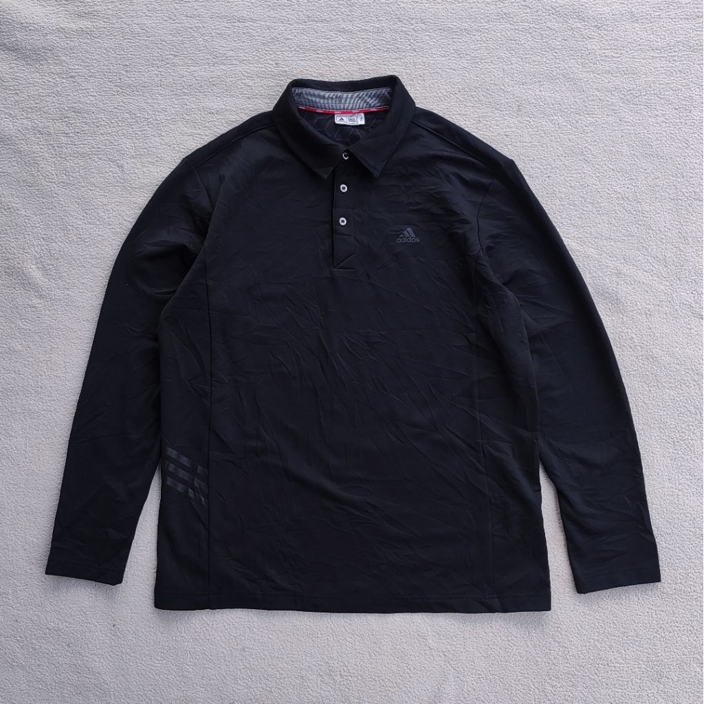 Adidas Golf Polo Shirt Long Sleeve Black