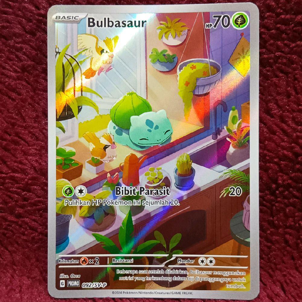 Bulbasaur AR Promo 092/SV-P - Pokemon TCG Indonesia foil holo