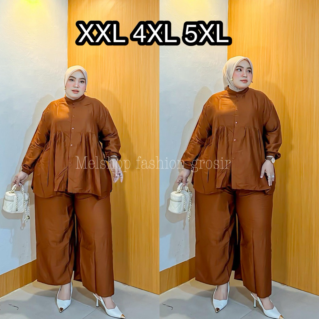 Larissa Oneset Rayon Twill Premium Jumbo LD 120 130 140 XXL 4L 5L
