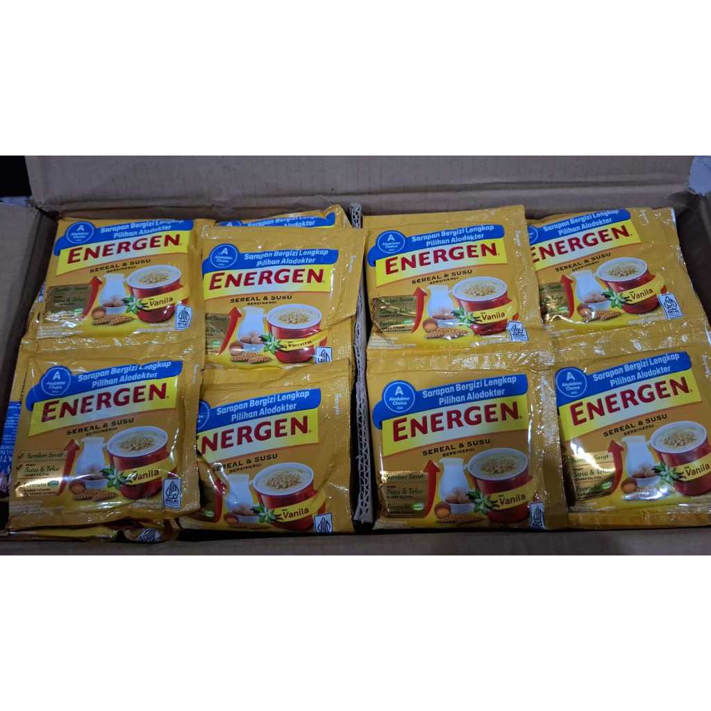 ENERGEN  Vanila 1 Renceng Isi 10 Sachet