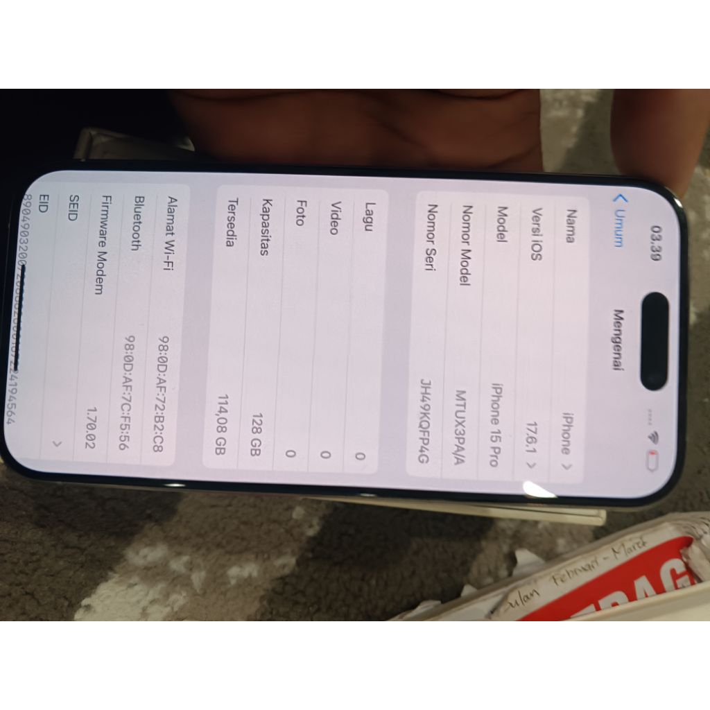 Iphone 15Pro 128Gb ibox