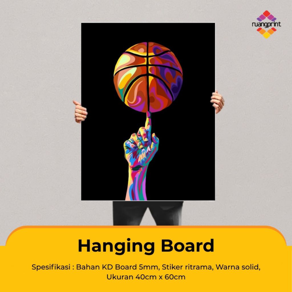 Hanging Board Foam Board Promosi / Foam KD Board / Paper Board Sudah Termasuk Cetakan Printing