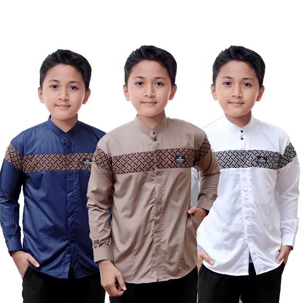 Baju koko anak laki laki remaja usia 7-15 tahun/koko anak laki laki terbaru terlaris