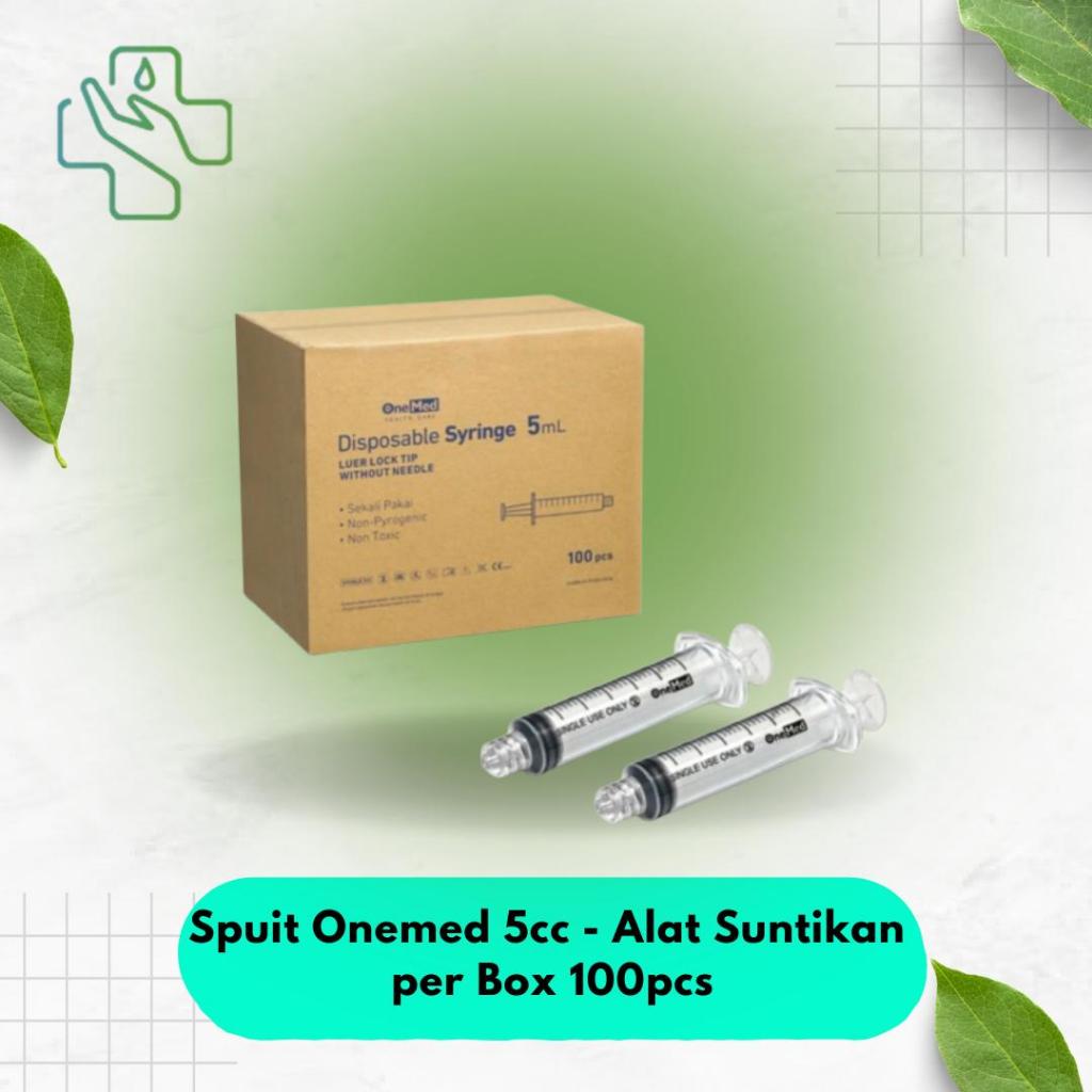 Spuit Onemed 5cc - Alat Suntikan per Box 100pcs