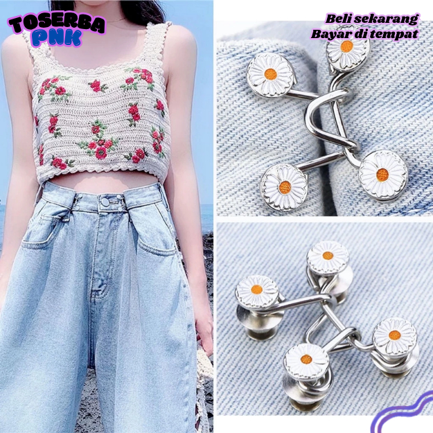 Kancing Jeans Logam Simpel / Kait Pengecil Lingkar Pinggang / Kancing Pengecil Jeans / Kancing Celan