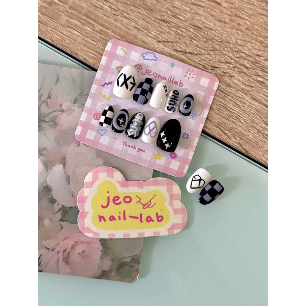 EXO SUHO Custom Nail Set | Press On Nails KPop Custom