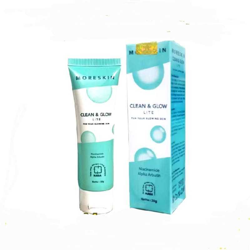 Moreskin Clean And Glow Lite Cream / Cream Wajah Moreskin Lite Cream Isi 20 Gram Kemasan Baru