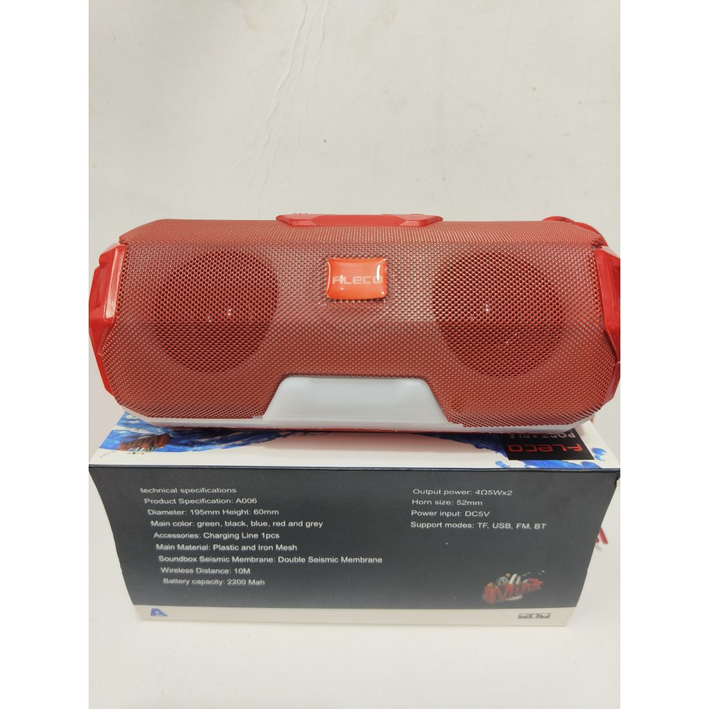 Fleco A006 Speaker Portable / Speaker Bluetooth  Suara X-Bass