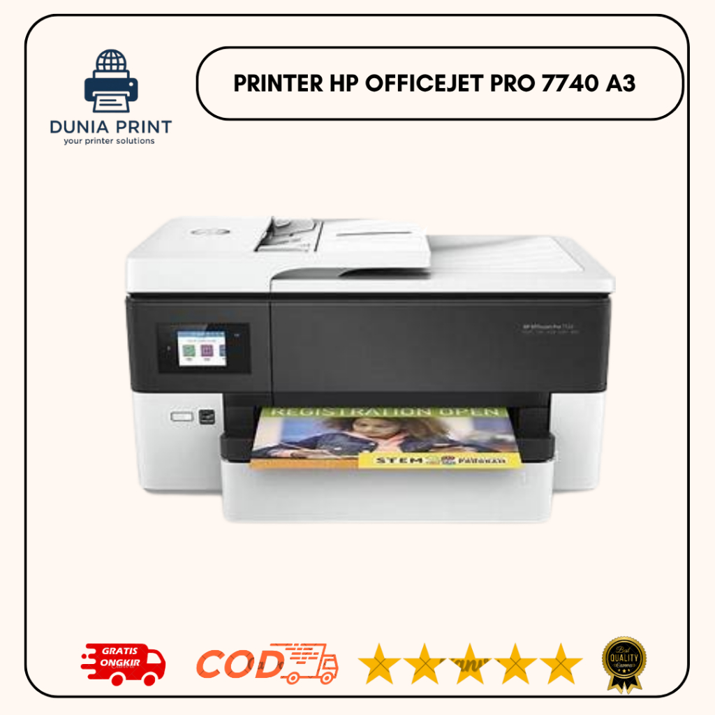 Printer HP OfficeJet Pro 7740 Wide Format All-in-One Printer | Printer A3 Bekas |