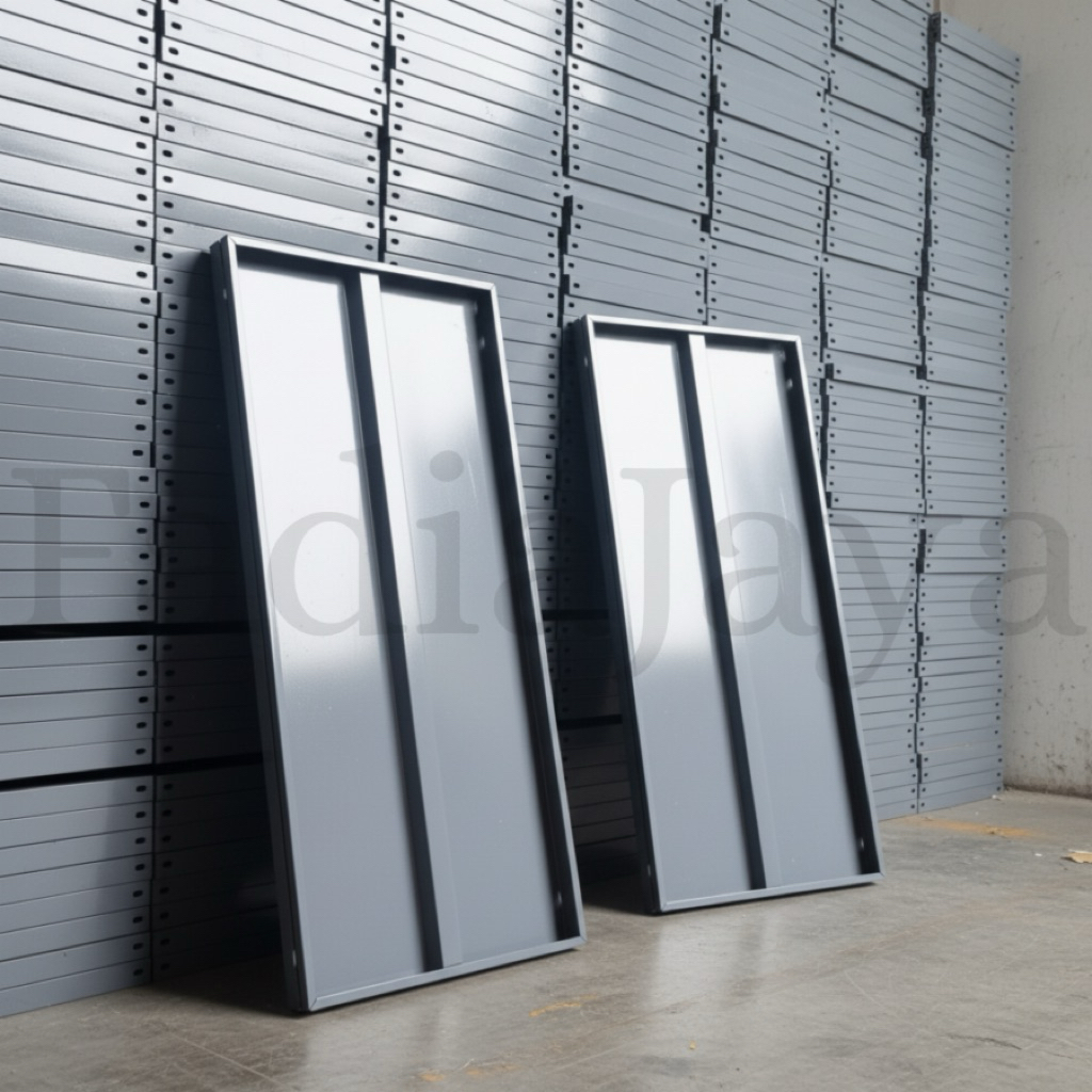 Ambalan Rak Besi Siku Lubang 100 x 50 cm