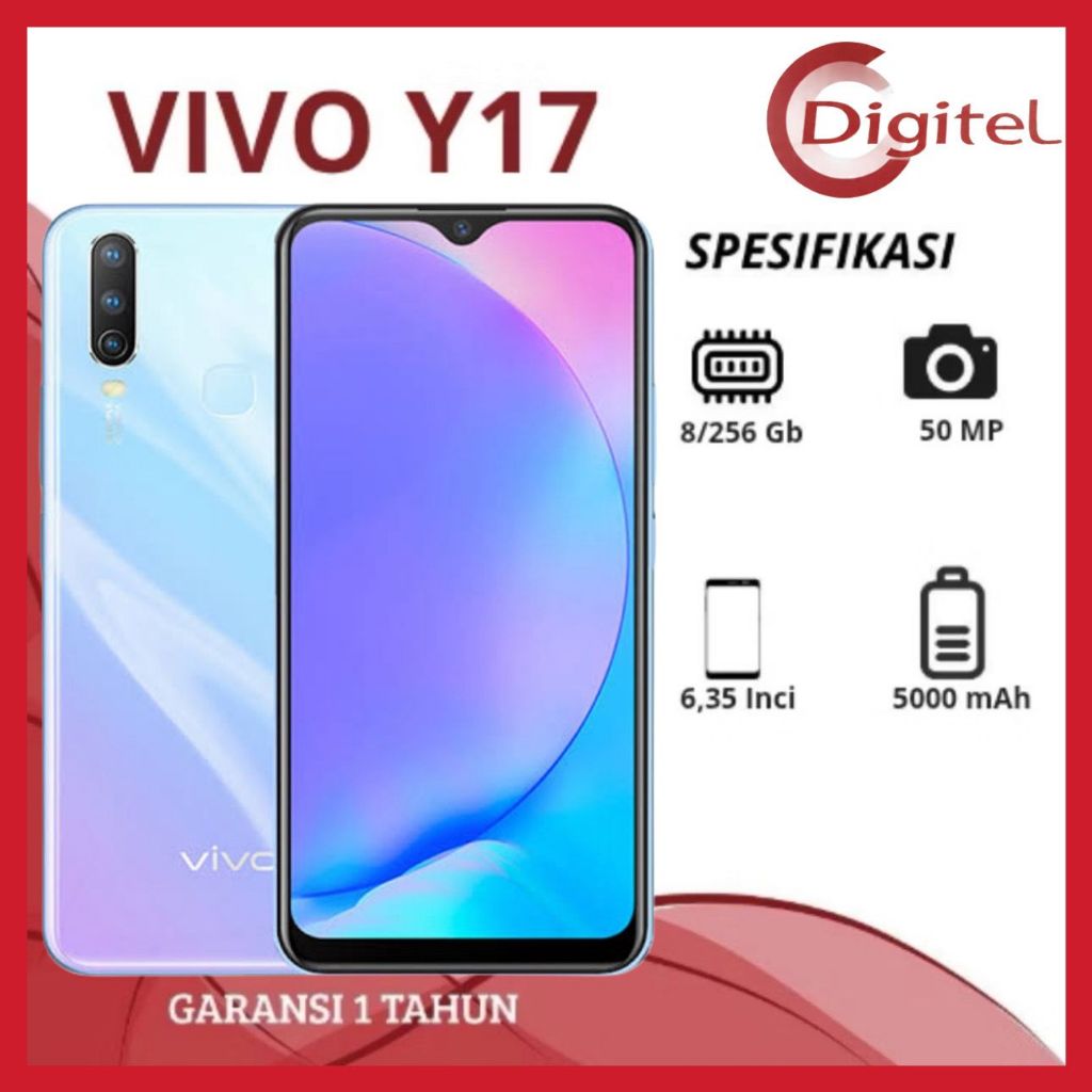 DIGITEL VIVO Y17  RAM 8/256GB 6.35 inches  5000 mAh