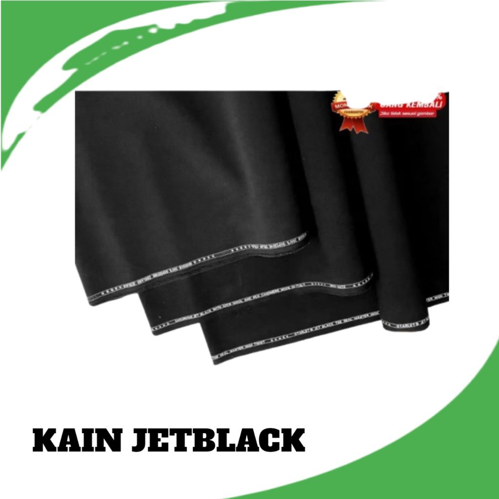 jetblack kain bahan jas celana premium
