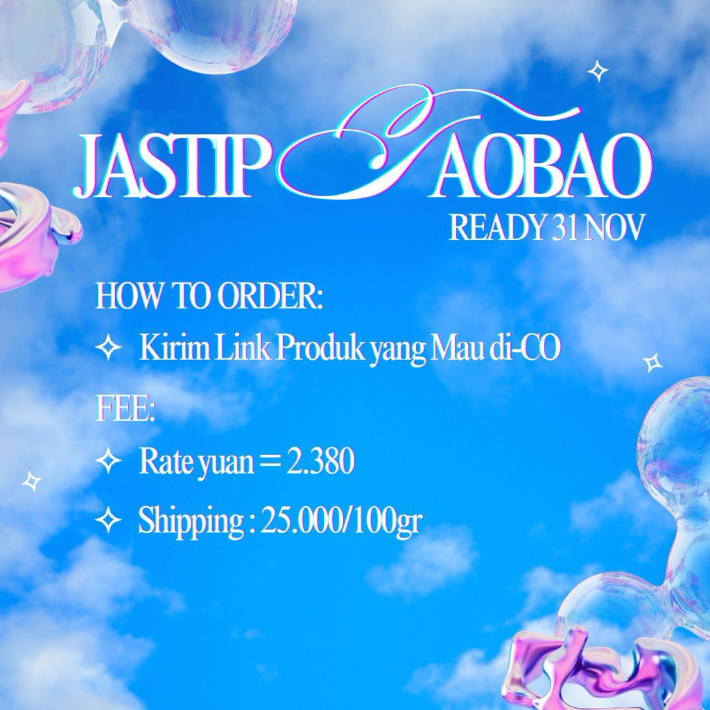 Jastip Jasa Titip Taobao 1688 Xianyu Cina Handcarry