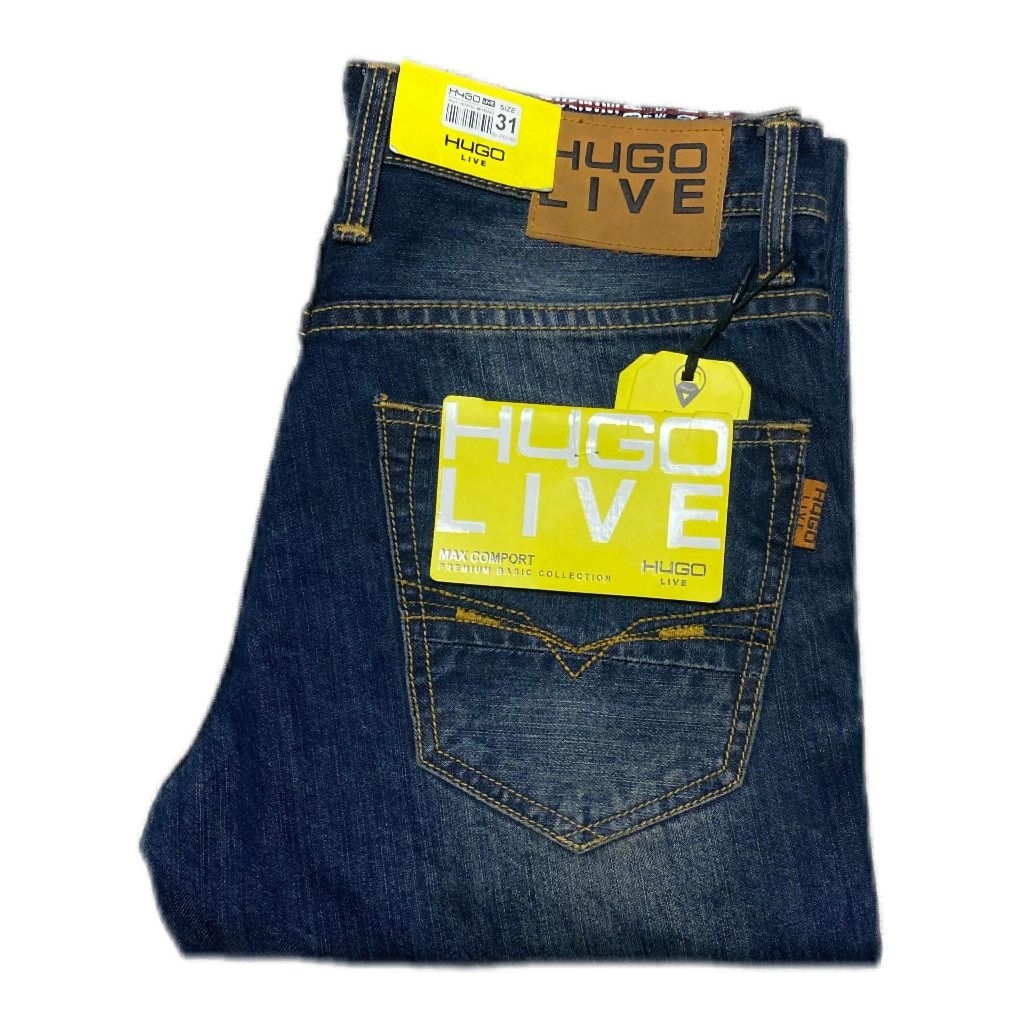 Celana Jeans Panjang HUGO LIVE standar pria