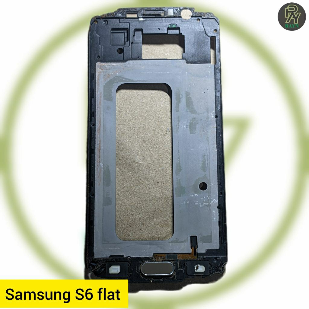 frame tengah cas lcd Samsung S6 flat original copotan bergaransi