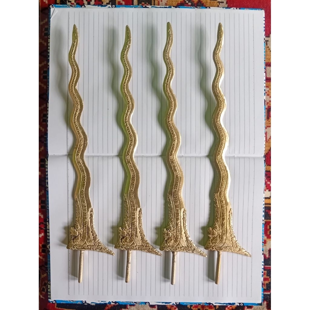 Keris Naga Kuningan Luk 11 Panjang 30