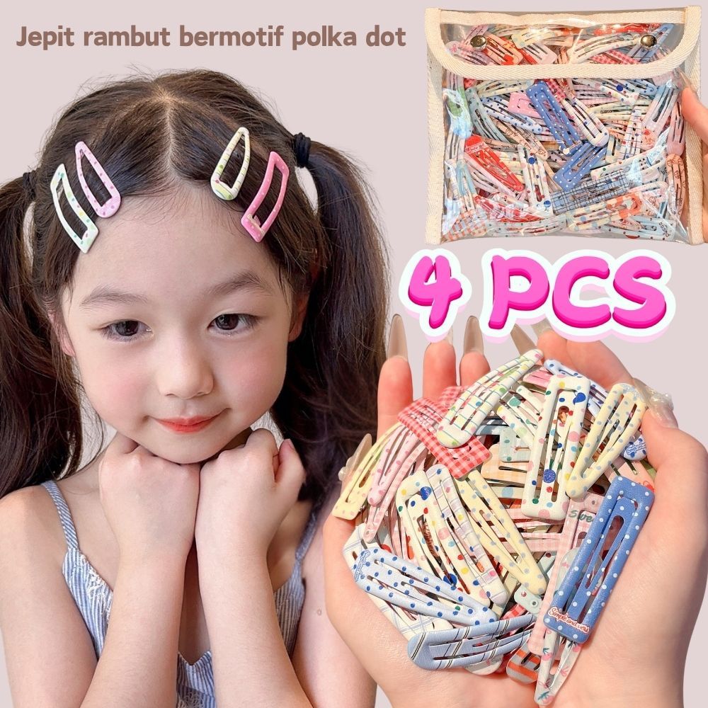 4/8/12/20 PCS Jepitan rambut campuran, penjepit rambut anak-anak yang lucu, klip rambut wanita yang 