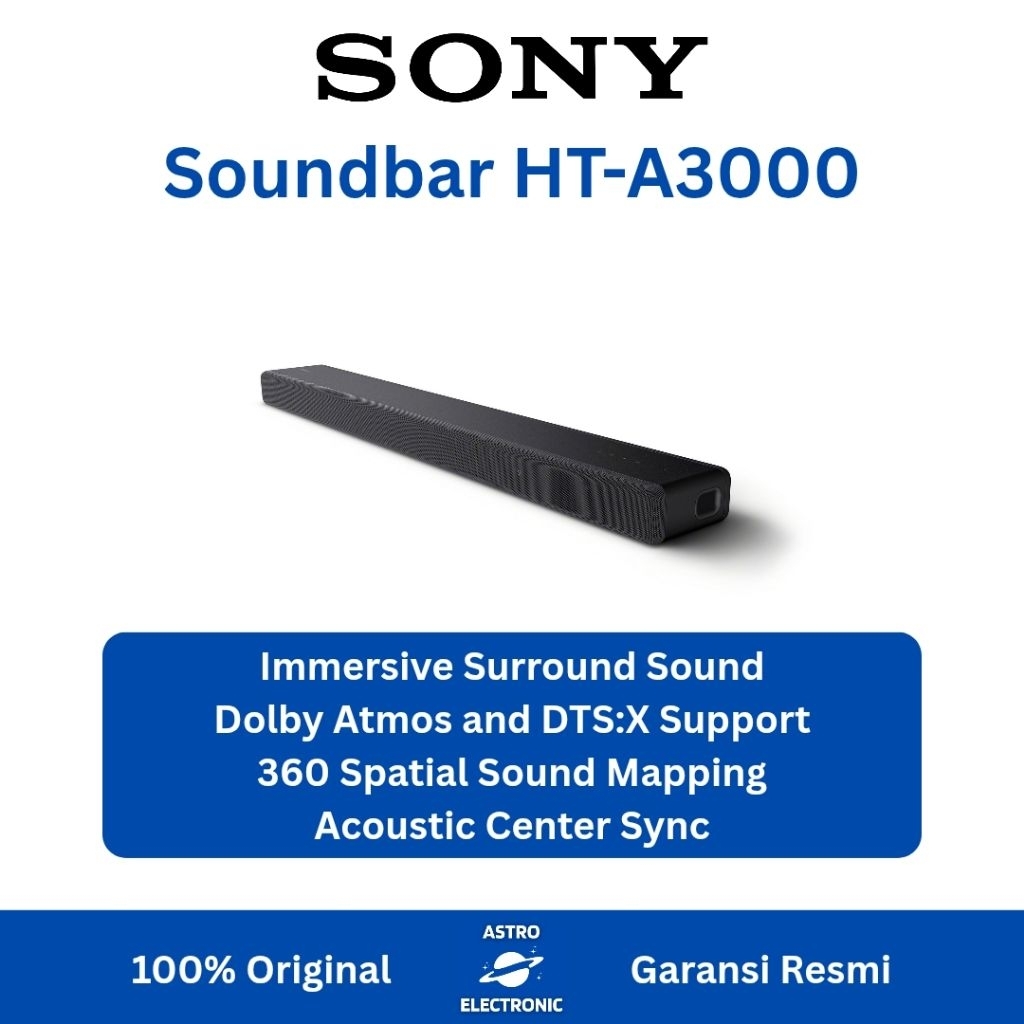 SONY HT-A3000 / A3000 SOUNDBAR DOLBY ATMOS