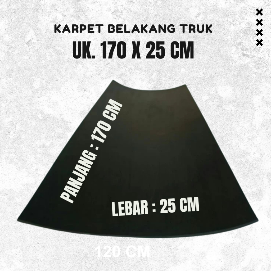 Karpet Lumpur Truk fuso Trailer Ukuran 170 cm x 25 cm / Karpet Lumpur Truk
