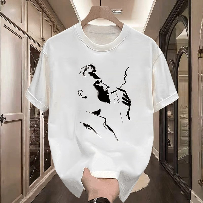 COD Kaos Pria Merokok Katun Berat Nyaman Tahan Lama