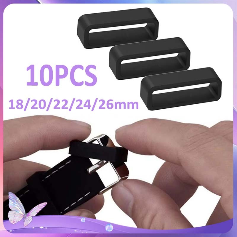 10pcs Loop Strap Jam Tangan Ring Strap Jam Tangan Rubber Ring Loop Jam Tangan Karet